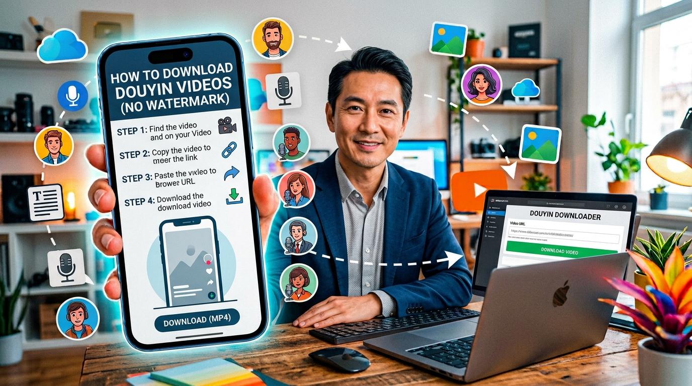How to Download Douyin Videos Online for Free (Without Watermark, No App)